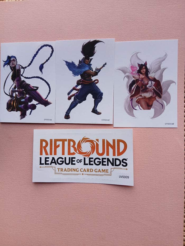 Riftbound League of legends: Lot 4 stickers