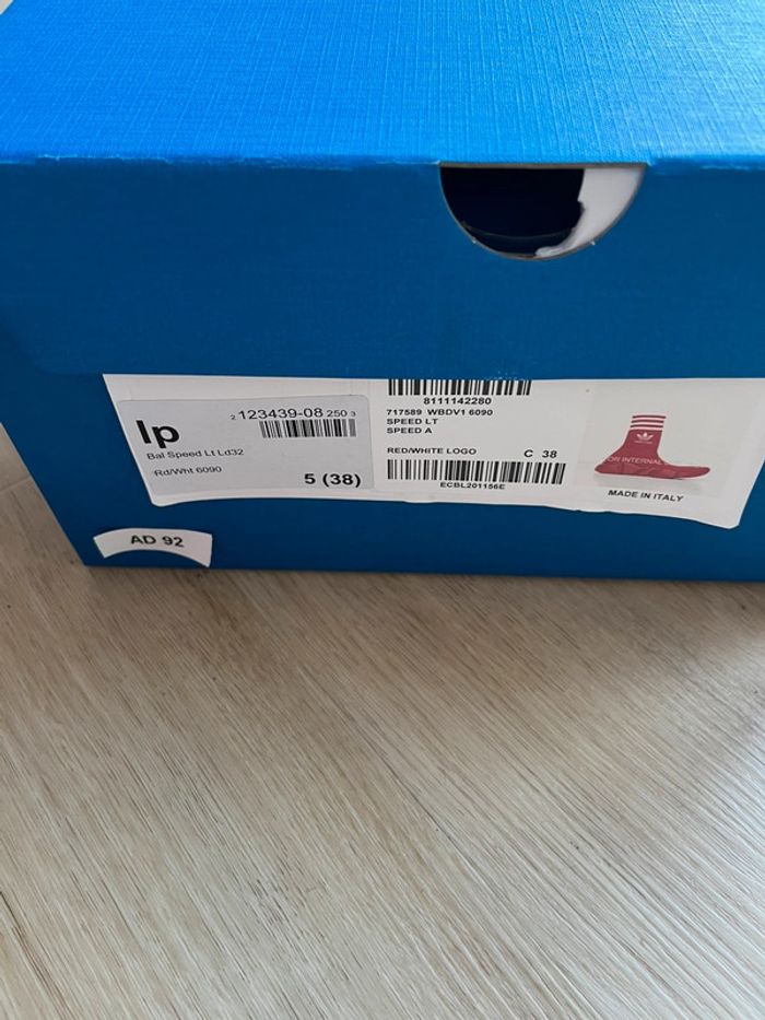 Balenciaga X Adidas Speed Traîner Red 38 - photo numéro 4