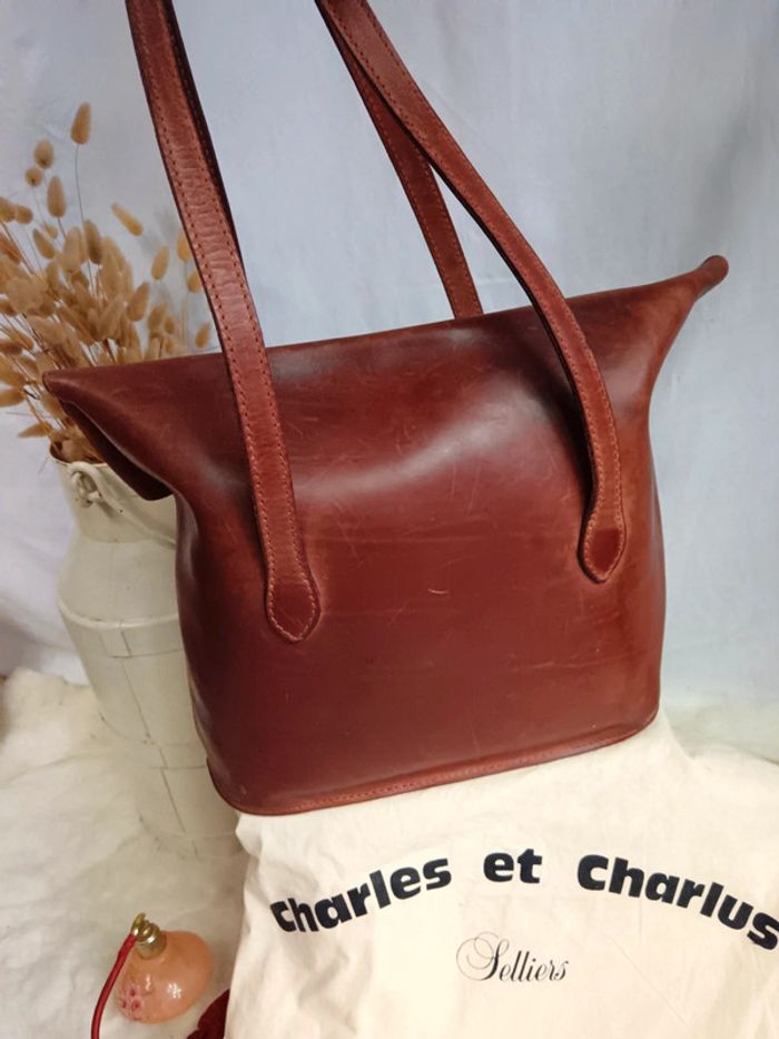 Cabas a Rabat cuir taurillon | Charles et Charlus - photo numéro 4