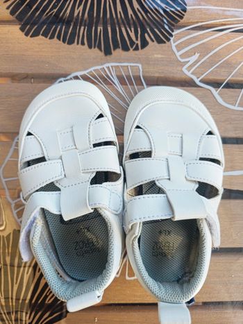 Sandales Irta couleur blanc Zapato Feroz XL+ barefoot ppn