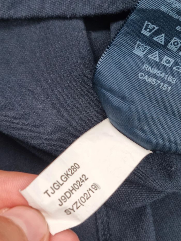 Débardeur polo zippé Tommy Hilfiger marine – Taille L Femme (mesures en photos) - photo numéro 11