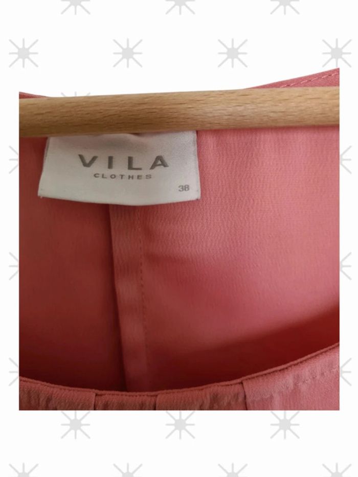 Top sans manches rose taille 38 marque villa - photo numéro 2