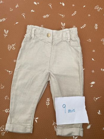 Pantalon paper bag 9 mois