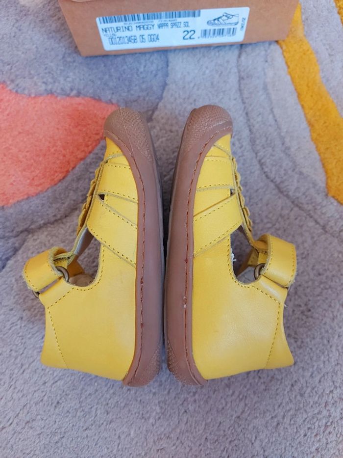 Sandales Naturino Maggy jaune 22 - photo numéro 4