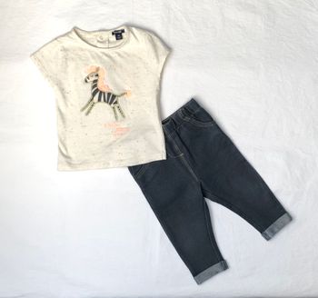 Ensemble Kiabi 9 mois : t-shirt + pantalon