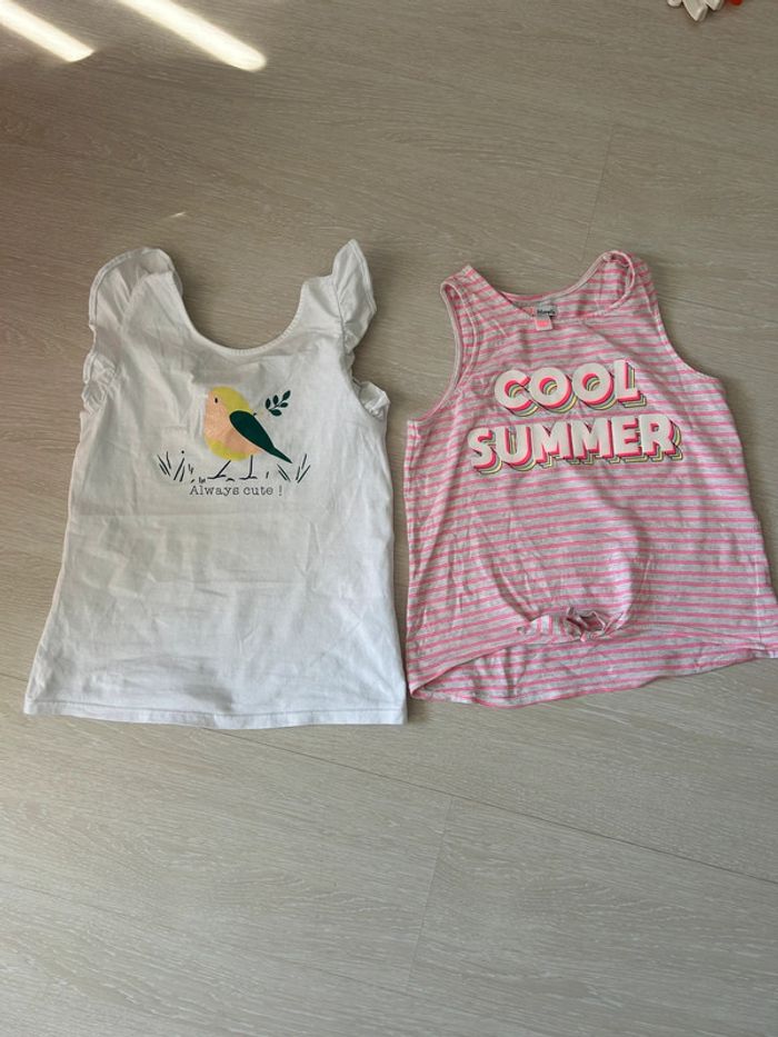 Lot de 2 débardeurs 10 ans fille