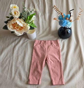 Kiabi Pantalon Jeggings Coton Rose Poudré Très bon état 6 mois