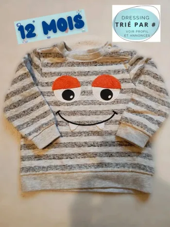 Pull rigolo 12 mois