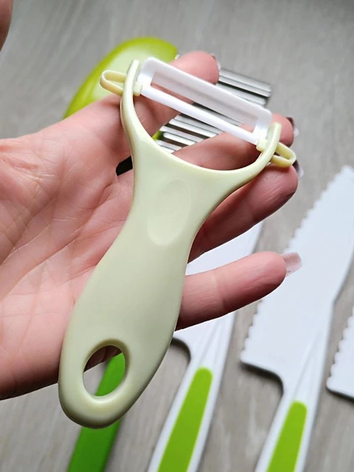 Ensemble de cuisine 6 pièces pour enfant neuf vert - photo numéro 5