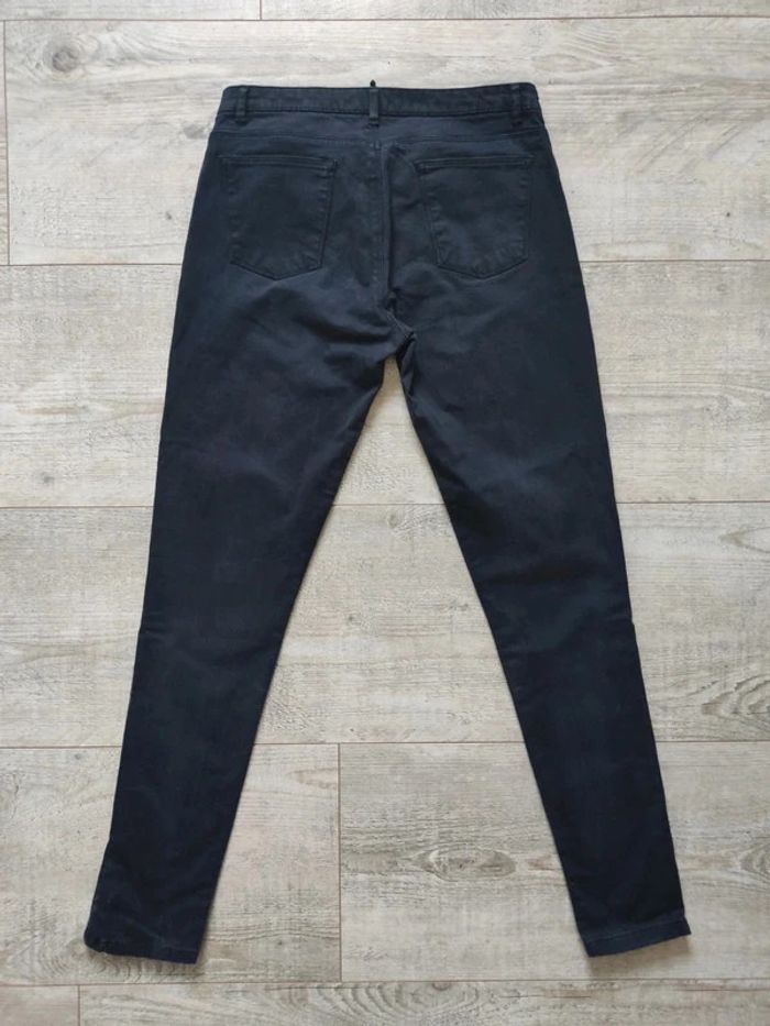 Jeans skinny stretch noir chevilles zippées taille 38 Naf Naf - photo numéro 2