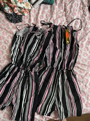 Lot 2 combi short rayées