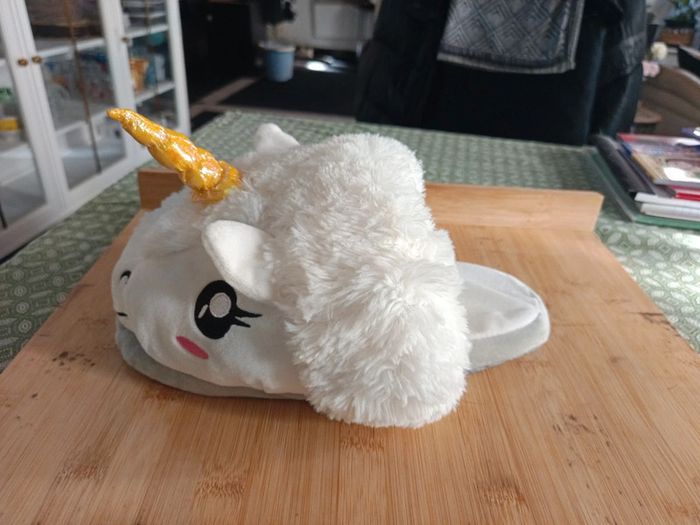 Chaussons adulte Licorne taille unique - photo numéro 4