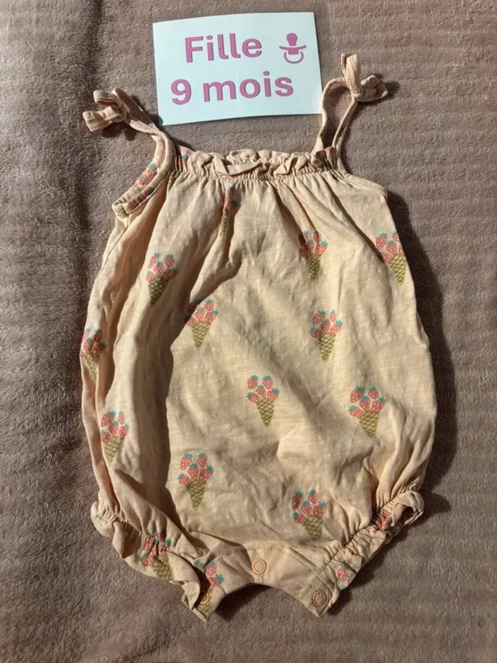Lot de 2 pyjamas courts 9 mois - photo numéro 3