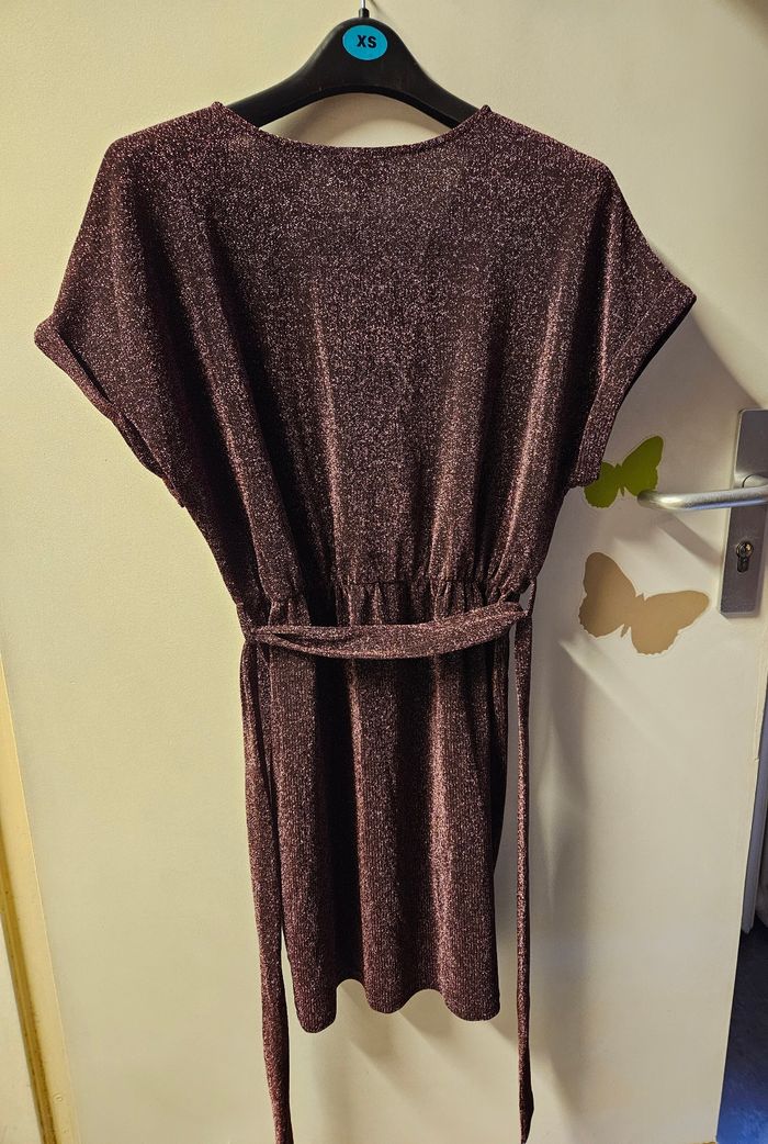 Robe scintillante rose violet Grace & Mila  T38 - photo numéro 2