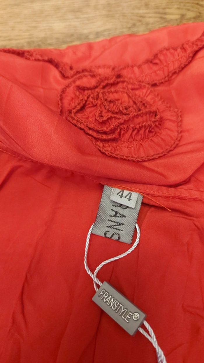 Pardessus rouge, léger FranStyle fr 44 neuf - photo numéro 17