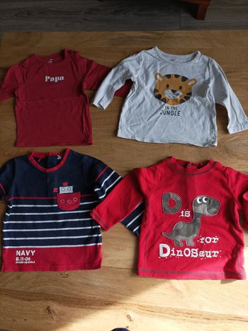 Lot 4 hauts ml 12 mois