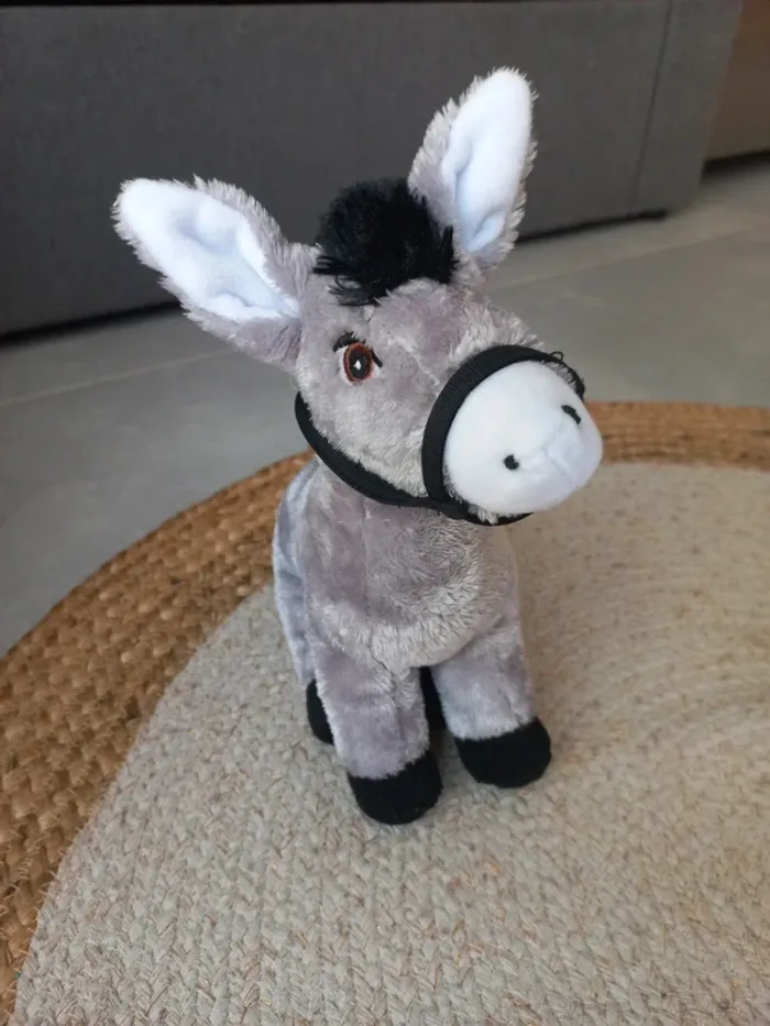 Joli doudou peluche âne - photo numéro 3