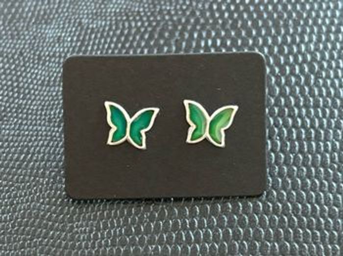 Boucles d’oreilles couleur changeante en argent 925 - photo numéro 2