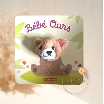 Livre bébé petit ours - mes livres marionnettes