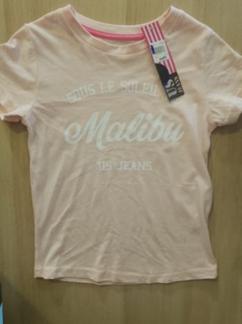 Ensemble tee-shirt et short rose Neuf