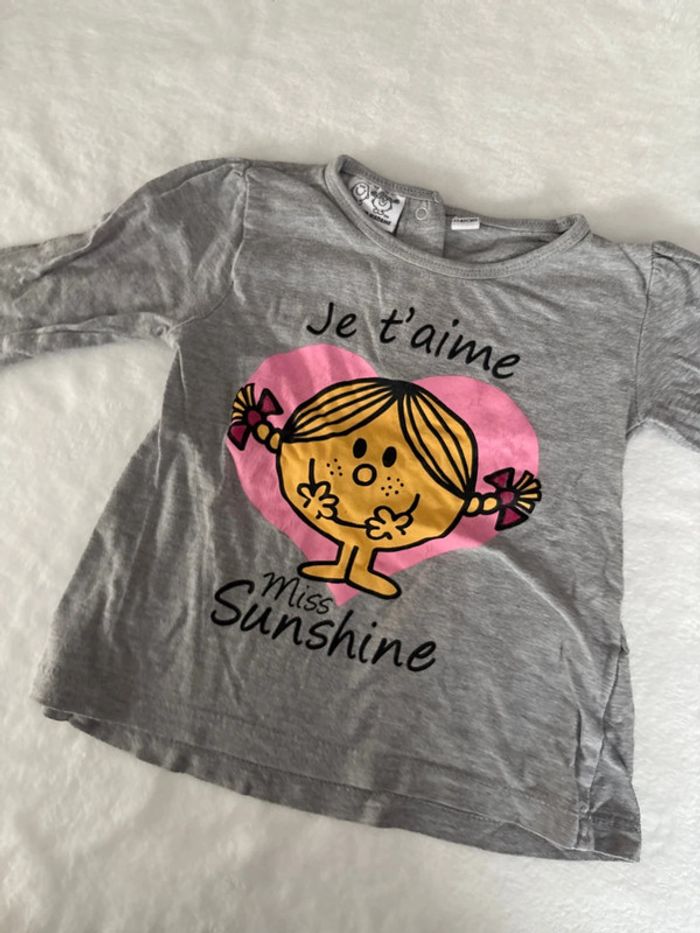 Tee shirt je t’aime 18 mois