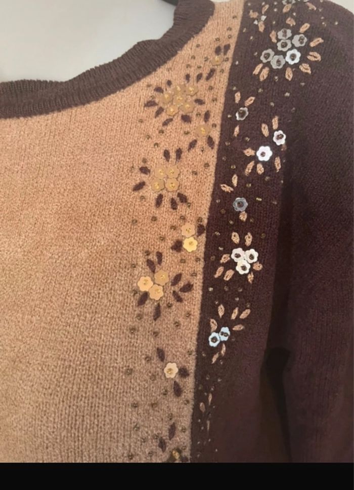 Pull d’hiver claire Delandes taille 42/44 - photo numéro 3