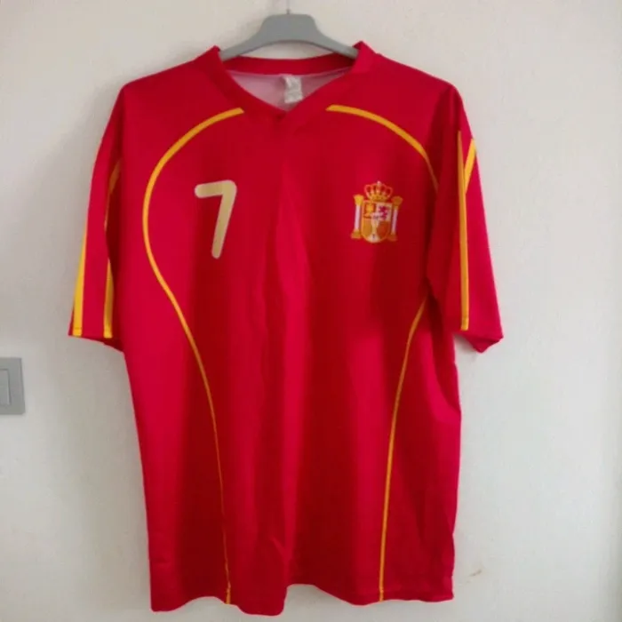 Maillot Espagne n°7 "Villa"