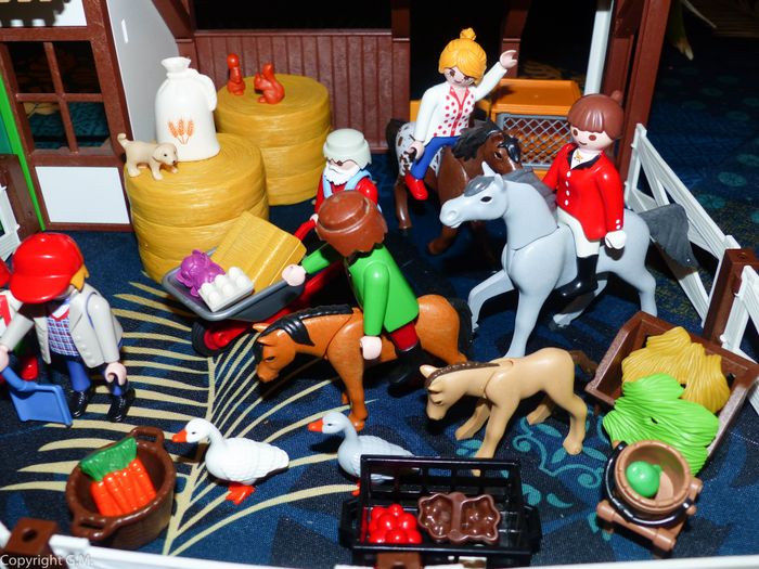 Playmobils la grande ferme moderne + personnages etc - photo numéro 4
