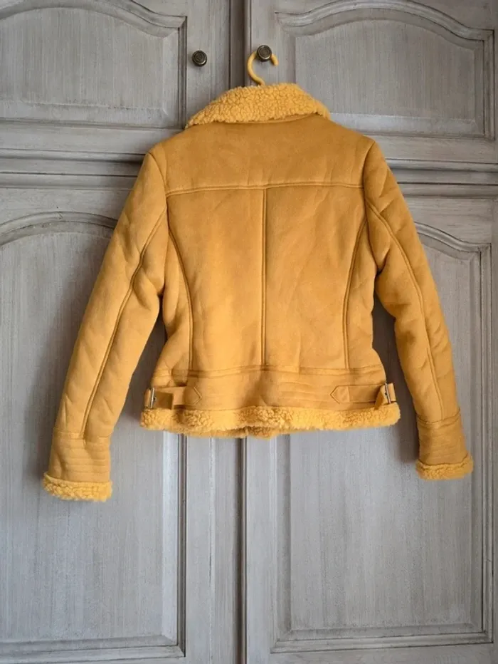 Veste manteau perfecto fourure sherpa taille M - photo numéro 6