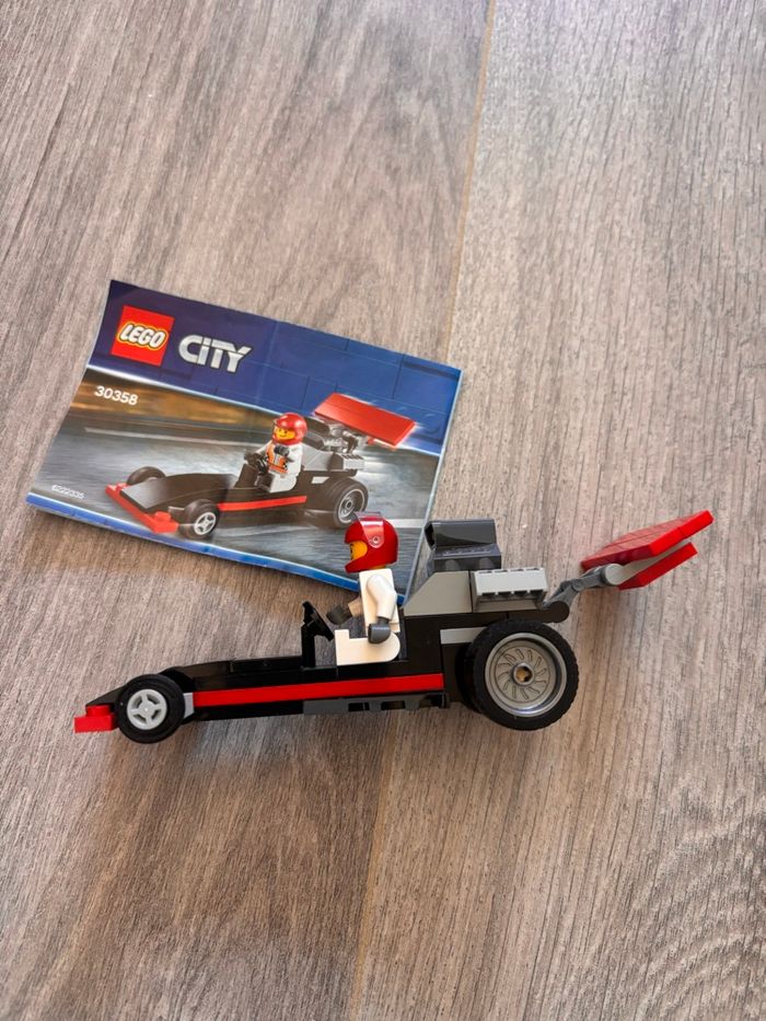 lego City 30358 Dragster et son pilote complet avec notice de montage - photo numéro 3