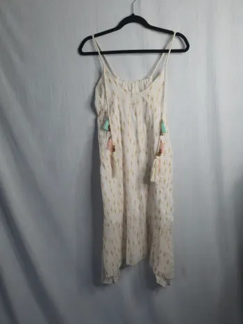 Robe blanche bohème