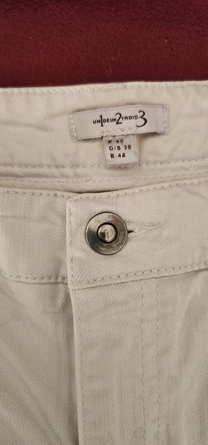 Jean blanc 123 - photo numéro 4