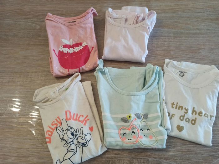 Lot tee shirt été 24 mois 👧