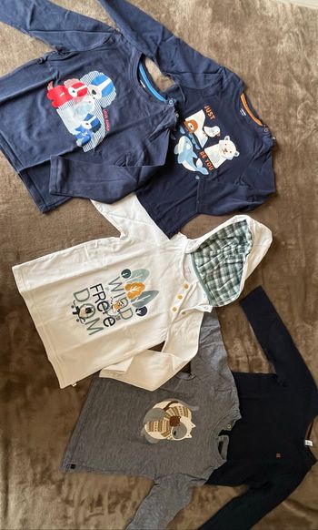Lot tee shirt manches longues