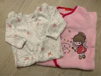 Lot nuits d'hiver fille 12m - Ambiance Noël 🎄
