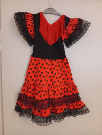 Robe flamenco rouge 5/6ans