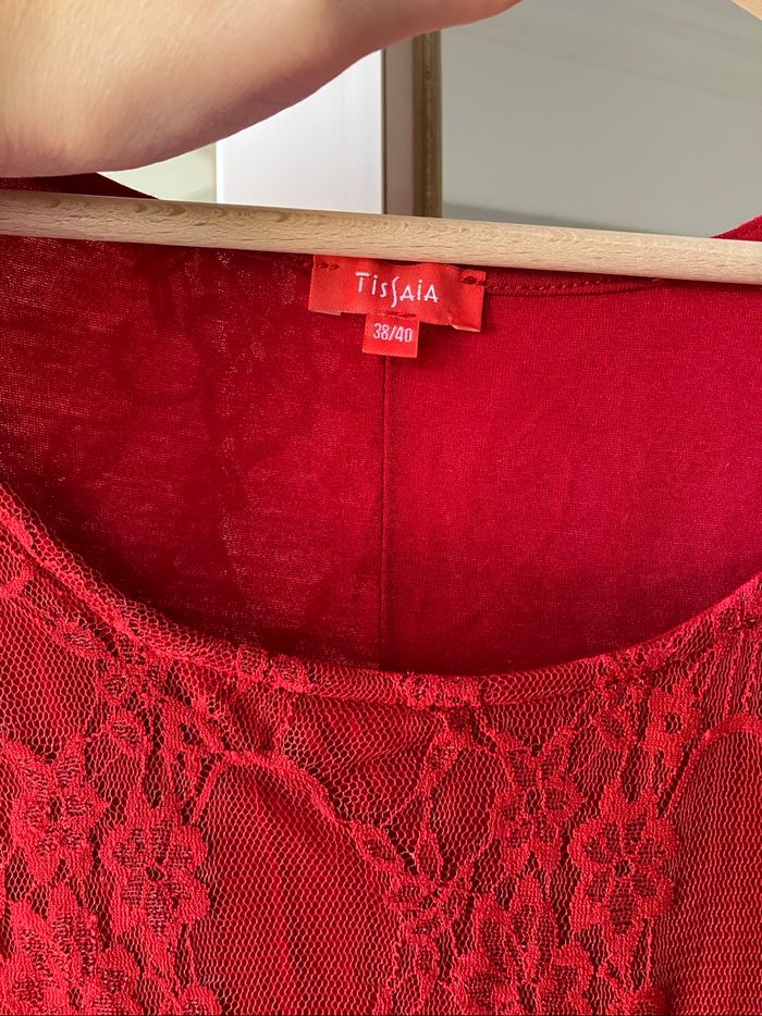 Robe rouge d’été ajourée T. 38-40 ♥️ - photo numéro 5