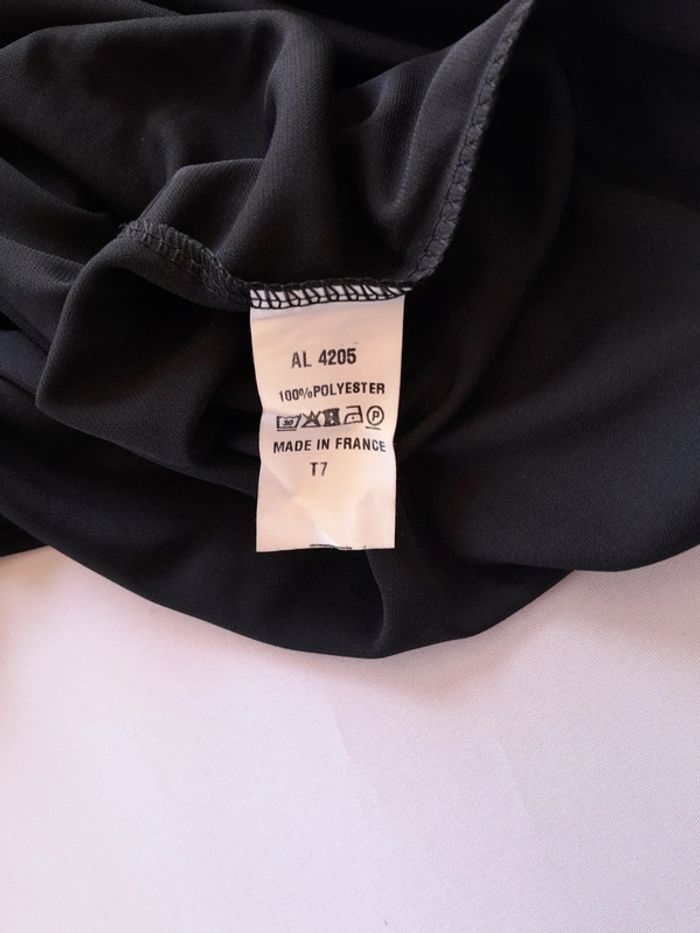 Robe noire neuve drapée extensible Larah createur - photo numéro 5