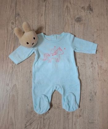 🌸 Pijama velours taille 1 mois 🌸