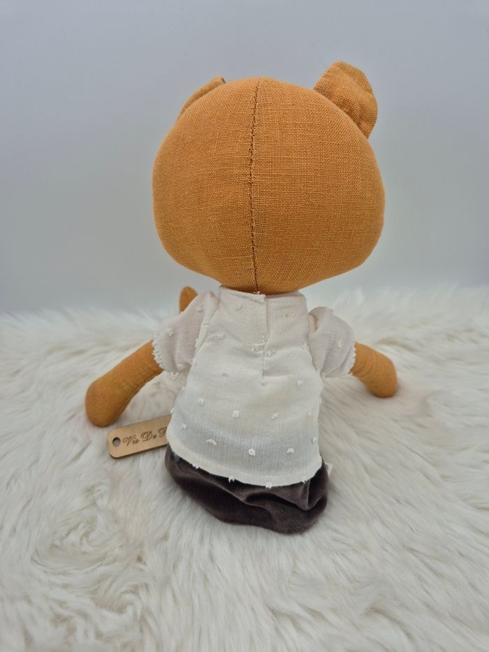 Doudou peluche pantin Dame Renarde Vertbaudet - photo numéro 3