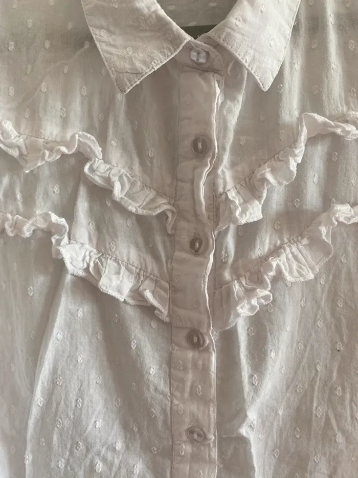 Chemise blanche plumetis Collection IRL - photo numéro 4