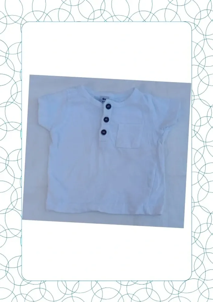 Tee shirt 6 mois Basic collection
