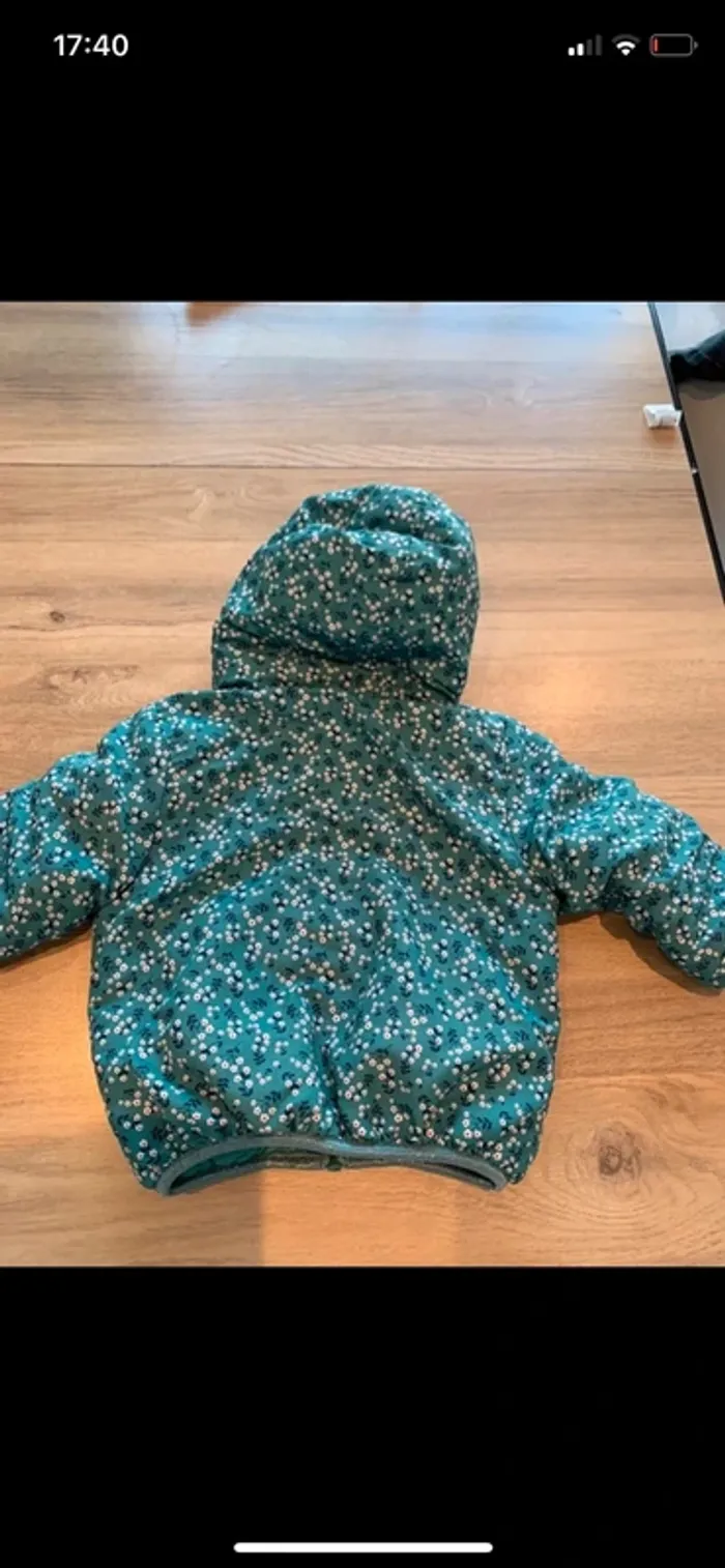 Doudoune fleurit tape à l’œil taille 12 mois - photo numéro 4