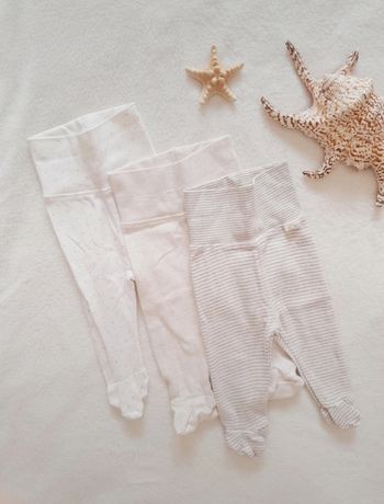 Lot leggings bas de pyjamas fille 0 mois H&M
