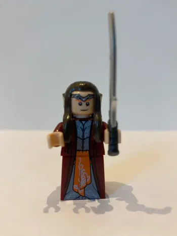 Figurine type Lego Elrond le roi elfe. le seigneur des anneaux