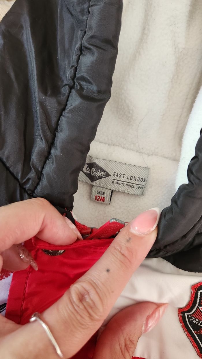 Manteau garçon 12mois Lee Cooper Rouge Blanc - photo numéro 9