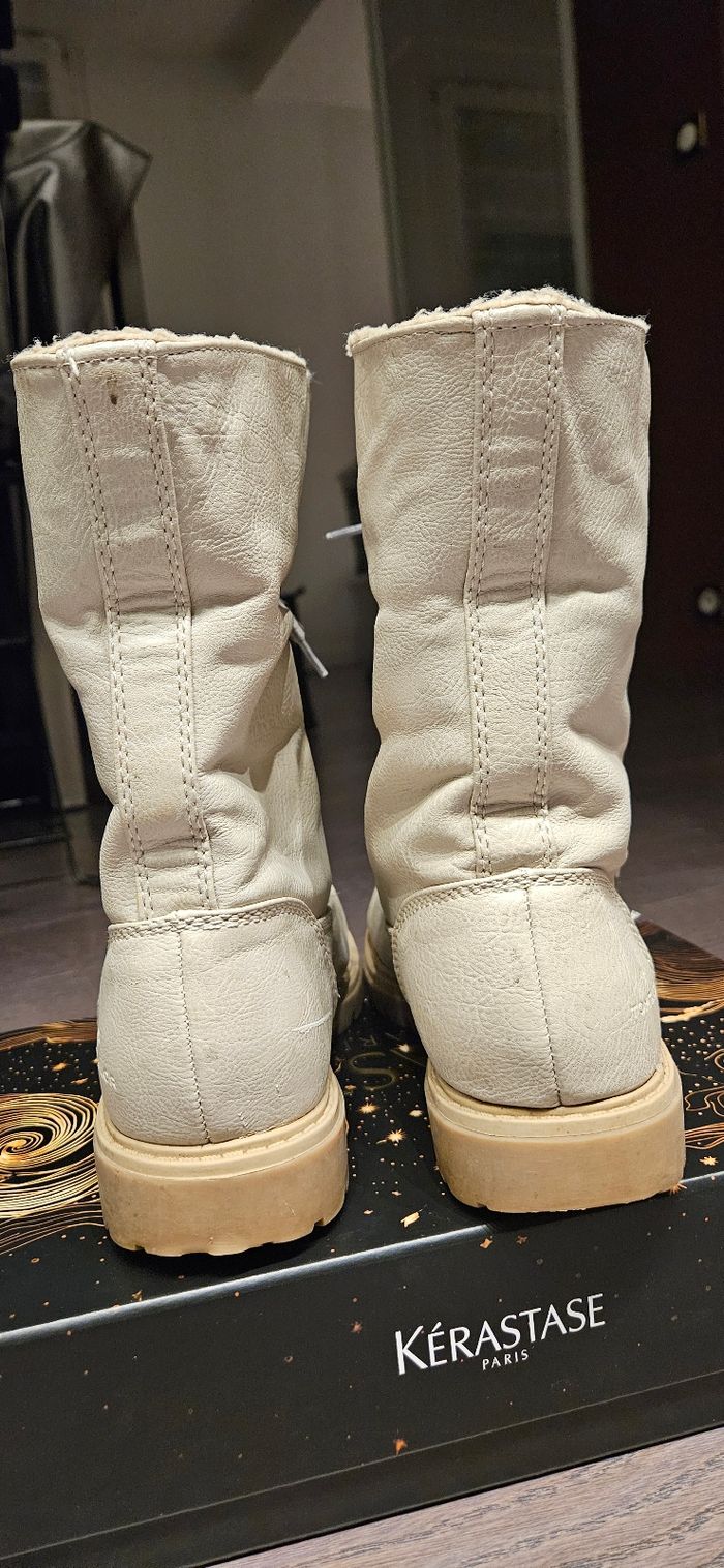 Bottes d'hiver en cuir - Taille 39 - photo numéro 6