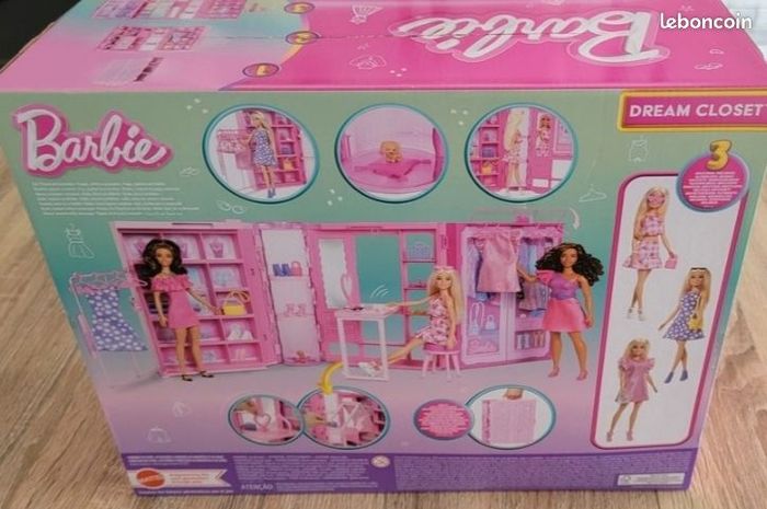 Barbie Dressing de Rêve Coffret plus de 25 éléments, 3 tenues complète neuf - photo numéro 2