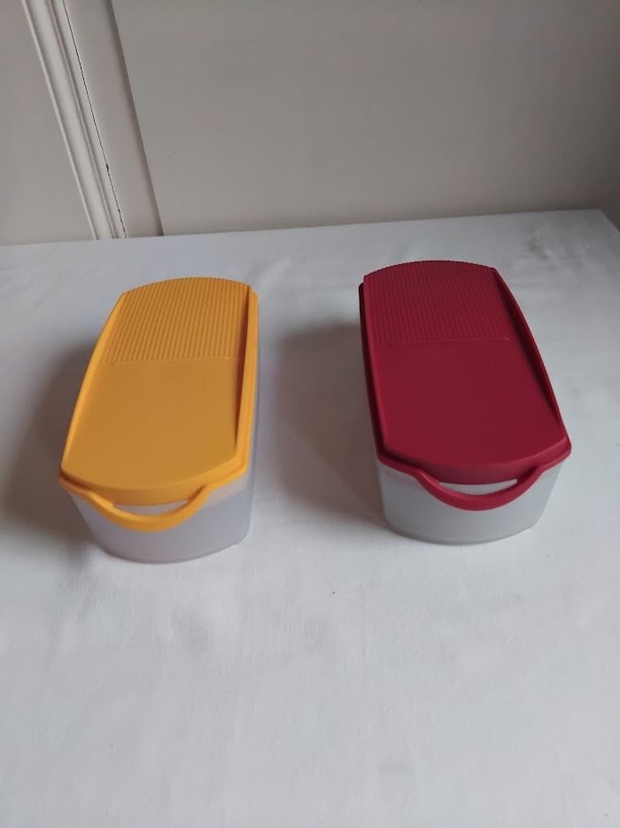 TUPPERWARE - 2 Boîtes (Modulaire Pop, capacité 350 ml) Etat neuf