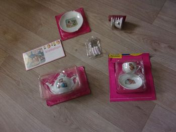 Lot 6 objets collection miniatures MARTINE NEUF